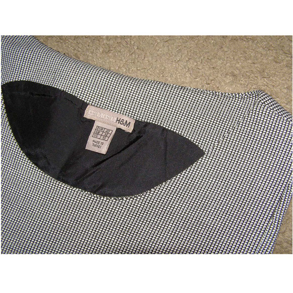 NWOT Cute H&M Shift Houndstooth Mod Dress size 10 - Picture 4 of 8